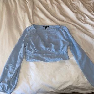 Light blue Kendall & kylie crop top
